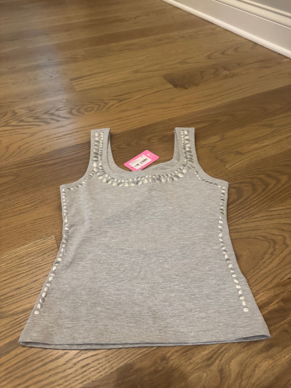 Edikted Gray studded tank top - size XS
